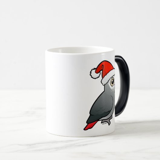 Mug Magique African Grey Père Noël (Devant droit)