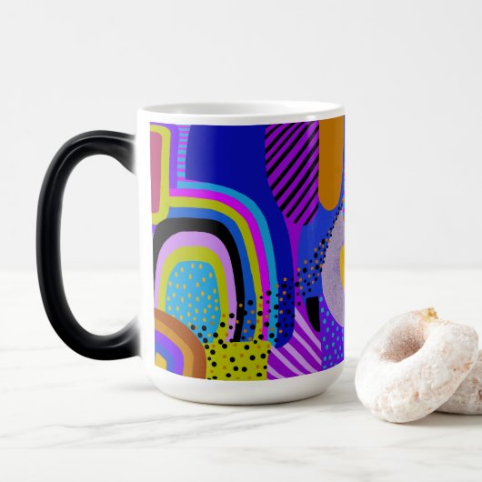 Mug Magique African Maximalist Landscape Map (Avec donut)