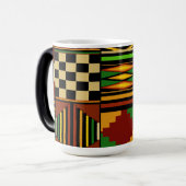 Mug Magique African Royal Kente Cloth Design (Devant gauche)