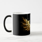 Mug Magique Ailes d'Ange d'or sur arrière - plan noir (Gauche)