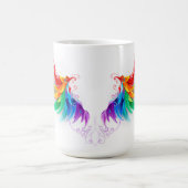 Mug Magique Ailes fluffy arc-en-ciel (Centre)