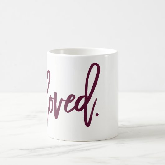 Mug Magique Aimé. Typographie de script moderne de Bourgogne (Centre)