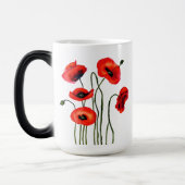 Mug Magique Aimez-vous | Pépites rouges d'aquarelle (Gauche)