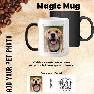 Mug Magique Ajouter votre animal de compagnie photo amusant