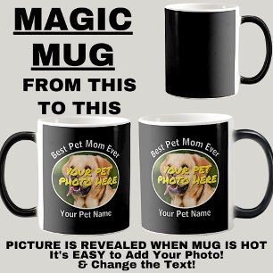Mug Magique Ajouter Votre Chien Nom Photo Ici - Morpher Magic 