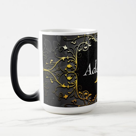 Mug Magique Ajouter votre nom et votre initiale (Gauche)