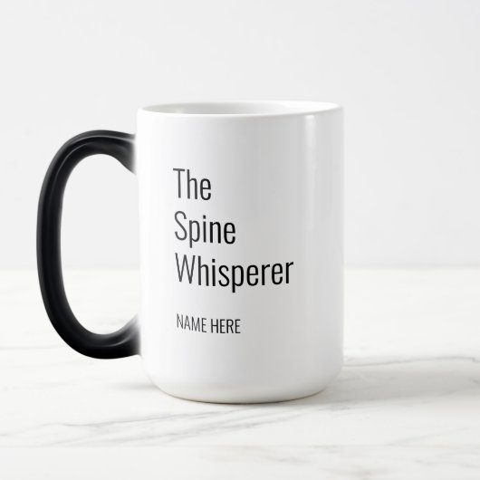 Mug Magique Ajouter Votre Nom Spine Whisperer Chiropractor (Gauche)