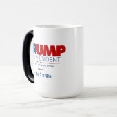 Mug Magique Ajouter votre nom Trump à la présidence (Devant gauche)