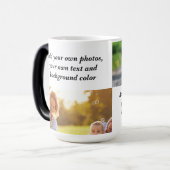 Mug Magique Ajoutez vos propres photos, texte et jetez pi par  (Devant gauche)