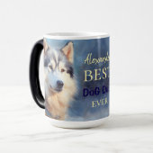 Mug Magique Alaskan Malamute Meilleur devis DoG DaD jamais (Devant gauche)