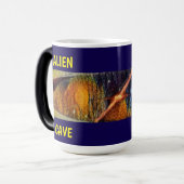 Mug Magique Alien Cave - Violet avec double titre (Devant gauche)