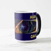 Mug Magique Alien Cave - Violet avec double titre (Devant droit)