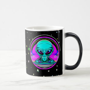Mug Magique Alien extra-terrestre volant un OVNI