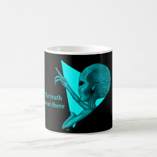 Mug Magique Alien gris, la vérité est là