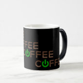 Mug Magique Alimentation café (verte) (Devant droit)