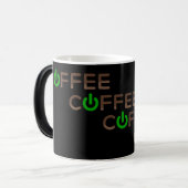 Mug Magique Alimentation café (verte) (Devant gauche)