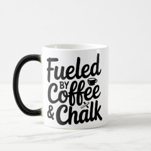 Mug Magique Alimenté par le café et la chaloupe de l'enseignan