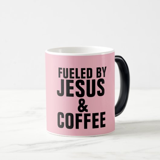 MUG MAGIQUE ALIMENTÉE DE JÉSUS ET DE CAFÉ (Devant droit)