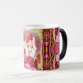 Mug Magique Alphonse Mucha Améthyst Floral Vintage (Devant droit)