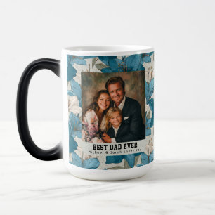 Mug Magique Amaryllis Bleue Botanique Paternité Voyage