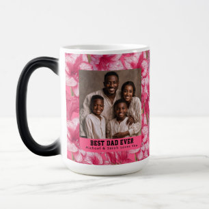 Mug Magique Amaryllis rose botanique Granpa Pop Unique
