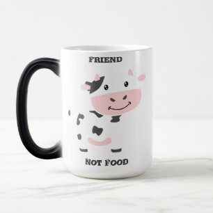 Mug Magique Amie de vache rose mignonne