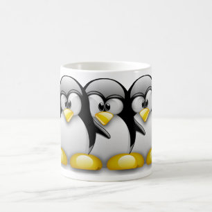 MUG MAGIQUE AMIS DE PINGOUIN DE LINUX TUX