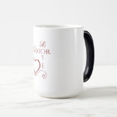 Mug Magique Amour Amor Heart Valentine (Devant droit)