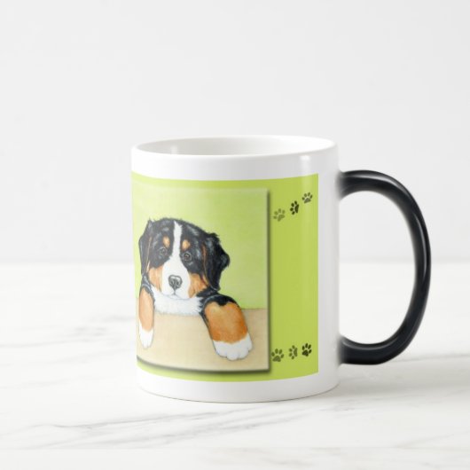 Mug Magique Amour de chiot (tasse morphing) (Droite)