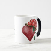 Mug Magique Amour noir (Devant droit)