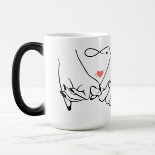 Mug Magique Amour pour toujours – ligne artistique de promesse