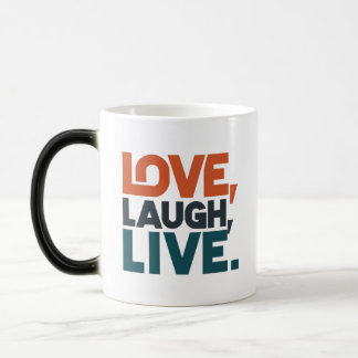 Mug Magique Amour, Rire, Vis.