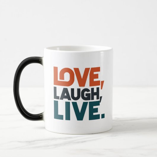 Mug Magique Amour, Rire, Vis. (Gauche)