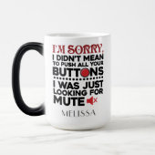 Mug Magique Amusant Maman Anniversaire Gag personnalisé (Gauche)