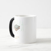 Mug Magique Ancien livre avec devis de code binaire pour Geek (Devant gauche)