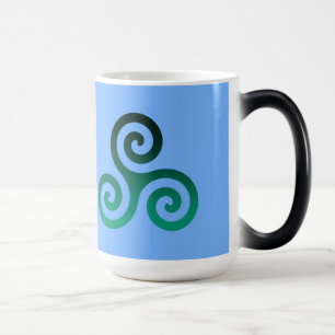 Mug Magique Ancien Triskele Vert bleu pâle
