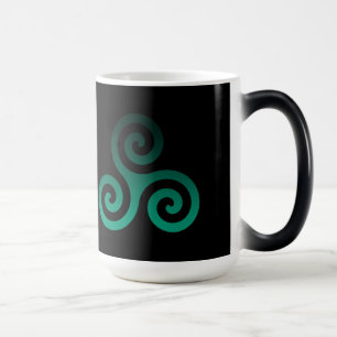 Mug Magique Ancien Triskele Vert Noir