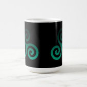 Mug Magique Ancien Triskele Vert Noir (Centre)