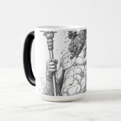 Mug Magique Ancient Greek Poseidon Stone Statue Graphic (Devant gauche)