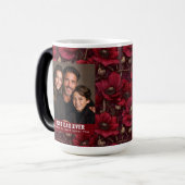 Mug Magique Anémones Rouges Impression Père Luxe (Devant gauche)