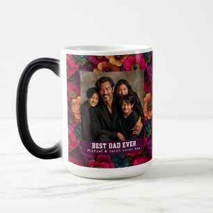 Mug Magique Anémones Violettes Nature Garde de Papa