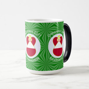 Mug Magique Ange au drapeau autrichien Noël Personnalisé