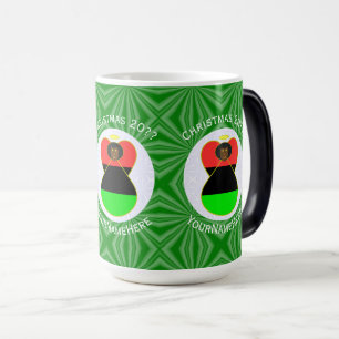 Mug Magique Ange de Noël afro-américain de la diaspora africai