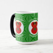 Mug Magique Ange de Noël marocain Drapeau personnalisé (Devant gauche)