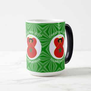 Mug Magique Ange de Noël marocain Drapeau personnalisé