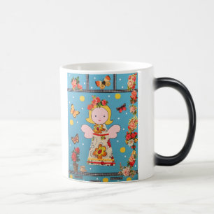 Mug Magique ange drôle de mok le petit dans le blauw a