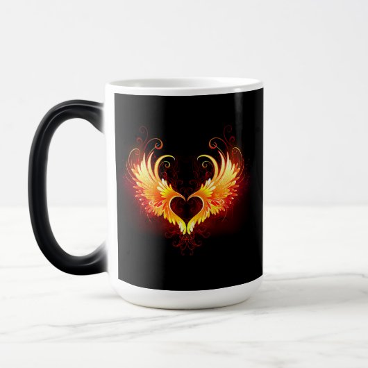 Mug Magique Angel Fire Heart with Wings (Gauche)