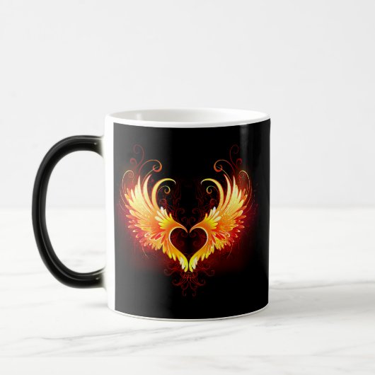 Mug Magique Angel Fire Heart with Wings (Gauche)