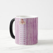 Mug Magique Angels & dentelle : Bois rustique (Devant gauche)