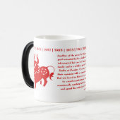 MUG MAGIQUE ANNÉE CHINOISE DE ZODIAQUE DU BOEUF (Devant gauche)
